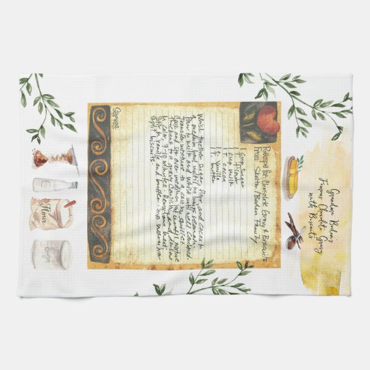 Recette Heirloom Tea Serviettes (Horizontal)