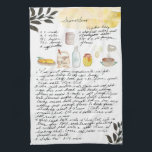 Recette Heirloom Tea Serviettes<br><div class="desc">Pour un cadeau unique, faites cuire un lot de gâteries directement à partir d'une des recettes précieuses de grand-mère, et un cadeau avec une serviette de thé héritée imprimée avec la même recette. Transformez les recettes manuscrites de votre mère, de votre grand-mère ou de vos tantes en serviettes de thé...</div>