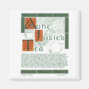 Recette irlandaise de thé sur le magnet de