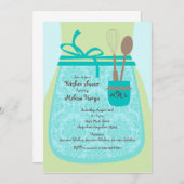 Recette Kitchen Bridal Shower Invitation (Devant / Derrière)
