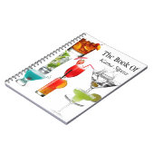 Recette, livre de carnet de cocktail de Siptra de (Côté gauche)