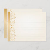 Recette mariage Carte or et argent (Devant / Derrière)