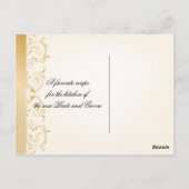 Recette mariage Carte or et argent (Dos)