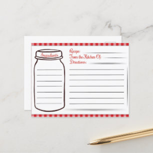 recette mignonne de la cuisine Carte postale