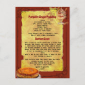 RECETTE POUR CITROUILLE DE VACANCES | Carte postal (Devant)