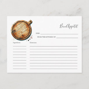 Recette pour la carte de la mariée Carte de découp