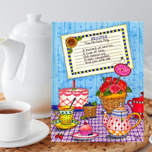 Recette pour la carte postale du jour parfait