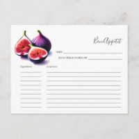 Recette pour le fruit de la carte de recette de ma