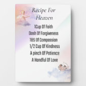 Recette pour le paradis Plaque de table avec de l' (Devant)