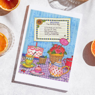 Recette pour une carte d'anniversaire de jour parf
