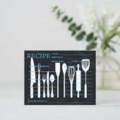 Recette Rétro Outils de cuisine de la carte (Debout devant)