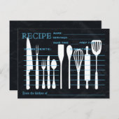 Recette Rétro Outils de cuisine de la carte (Devant / Derrière)