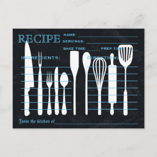 Recette Rétro Outils de cuisine de la carte