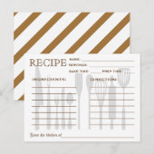 Recette Rétro Outils de cuisine de la carte (Devant / Derrière)