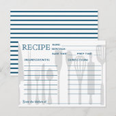 Recette Rétro Outils de cuisine de la carte (Devant / Derrière)