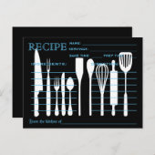 Recette Rétro Outils de cuisine de la carte (Devant / Derrière)