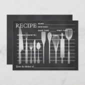 Recette Rétro Outils de cuisine de la carte (Devant / Derrière)