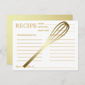 Recette Rétro Outils de cuisine de la carte (Devant / Derrière)