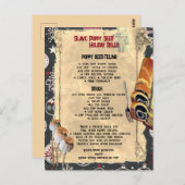 Recette Roll de graines de pavot slave | Carte pos (Devant / Derrière)