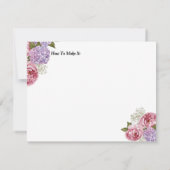 Recette spéciale Peony hydrangea carte d'haleine p (Dos)