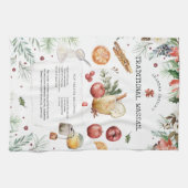 Recette traditionnelle Wassail | Serviettes de thé (Horizontal)