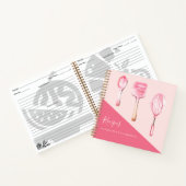 Recettes cuisine rose ustensiles livre de cuisine (Intérieur)