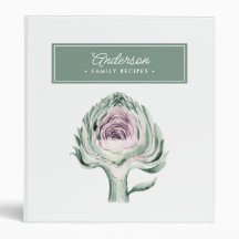 Recettes de Famille Artichaut Aquarelle & Nom de F