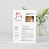 Recettes de fêtes Noix Suédoises Carte de Noël (Debout devant)