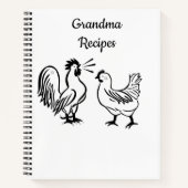 Recettes de grand-mère de coq de Carnet spiral (Devant)