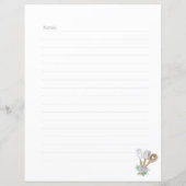 Recettes de Grand-mère | Page de recette personnal (Dos)