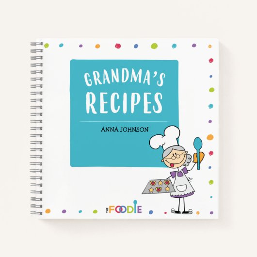  RECETTES DE GRANDMA Livre blanc personnalisé  (Devant)
