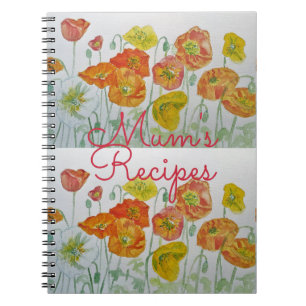 Recettes de maman Carnet d'aquarelle florale de pa