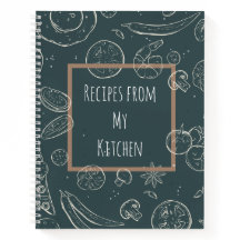 Recettes de mon carnet Spiral Journal de cuisine