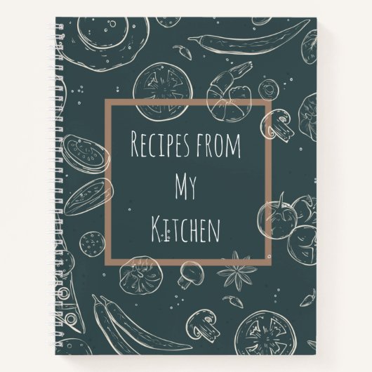 Recettes de mon carnet Spiral Journal de cuisine (Devant)