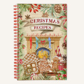 Recettes de Noël Pain d'épices Carnet de recettes (Recto)
