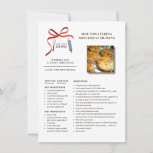 Recettes de vacances Mincemeat Muffins Carte de No