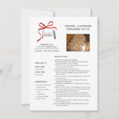 Recettes de vacances Suédoise Noix Carte de Noël (Devant)