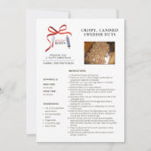 Recettes de vacances Suédoise Noix Carte de Noël (Devant)