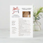 Recettes de vacances Suédoise Noix Carte de Noël (Debout devant)