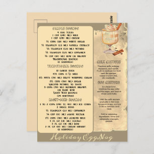 RECETTES D'OEUFS DE VACANCES   Carte postale