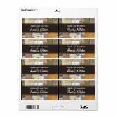 Recettes maison Étiquette personnalisable (Feuille entière)