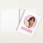 Recettes | Motif Gingham rose et blanc (Devant avec enveloppe)
