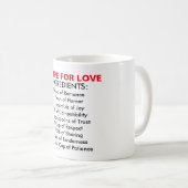 Recettes Pour L'Amour Mug (Devant droit)