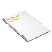 Recettes pour le Carnet des catastrophes (Côté Droit)