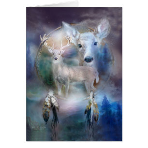 Receveur rêveur - esprit des cerfs communs blancs