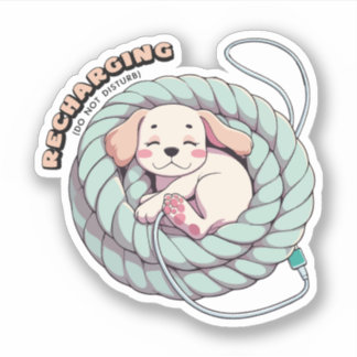 Recharging Do Not Disturb – Self Care Custum-Cut Sticker