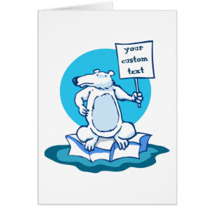 réchauffement climatique de protestation de l'ours