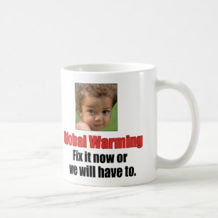 Réchauffement Climatique Mug Blanc Classique 330 m
