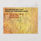 recherche carte de sauvegarde de date papier vieil (Dos)