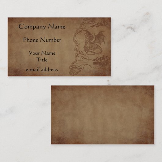 Recherche de dragon et de carte (Devant / Derrière)